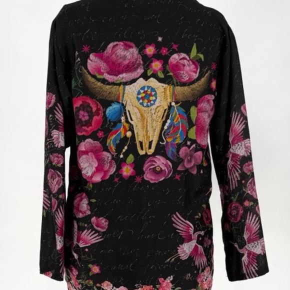 Johnny Was Silk Top - Picture 13 of 14